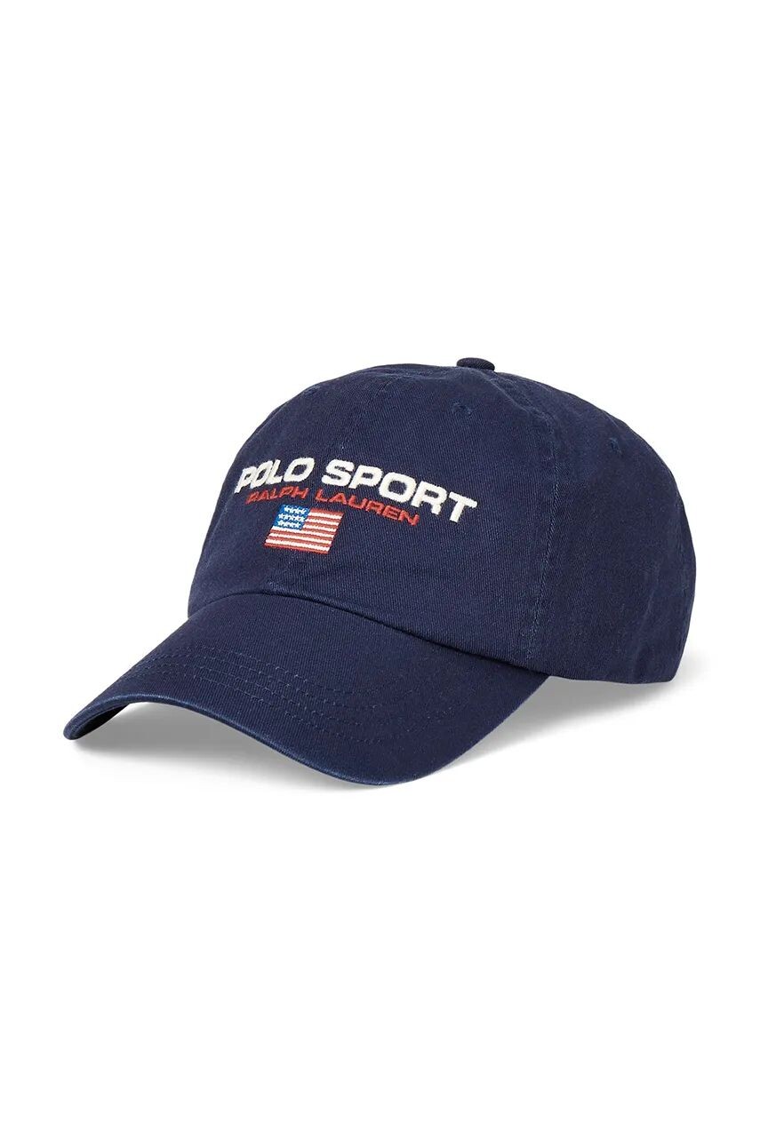 

Хлопковая бейсболка Polo Ralph Lauren, темно-синий