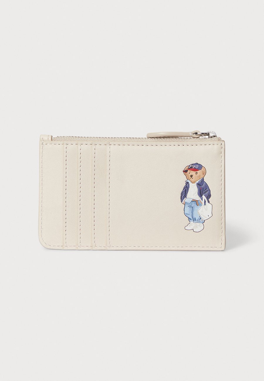 

Кошелек Polo Ralph Lauren POLO BEAR LEATHER ZIP CARD CASE, Cream/Off-White