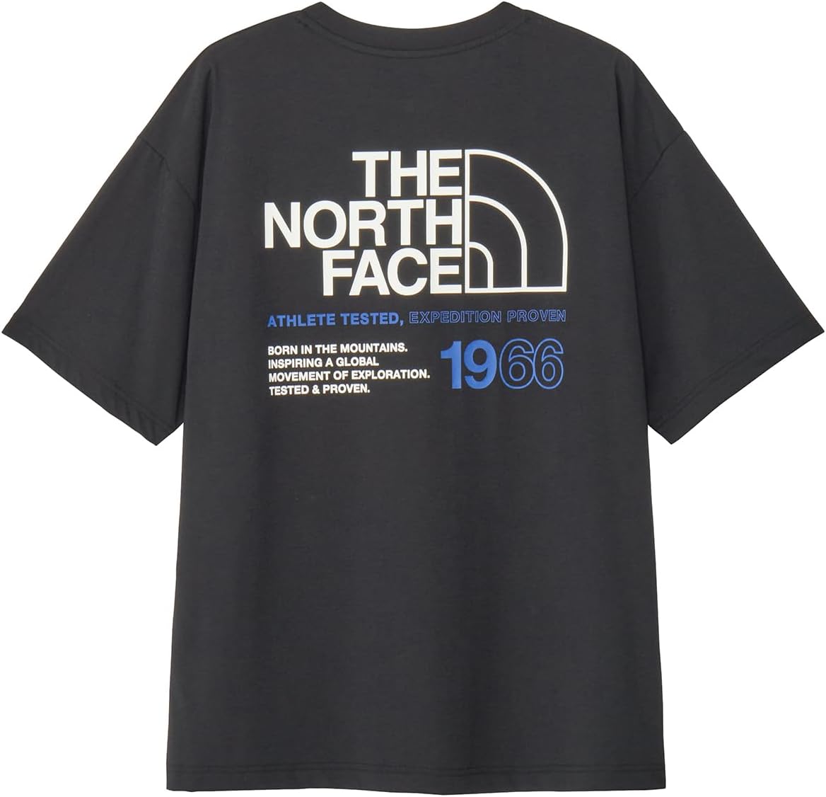 

Футболка с коротким рукавом THE NORTH FACE, модель E66 с широким низом, мужская, черный