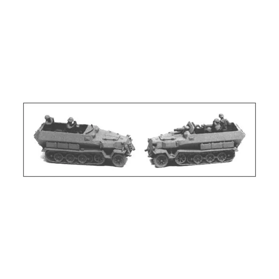 

SdKfz 251/C 2 и 9, WWII Micro Armour - Germany - Halftracks (1:285)