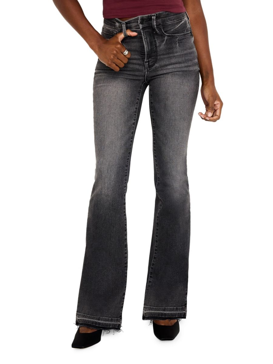 

Джинсы Good Flare Released Hem Good American, черный