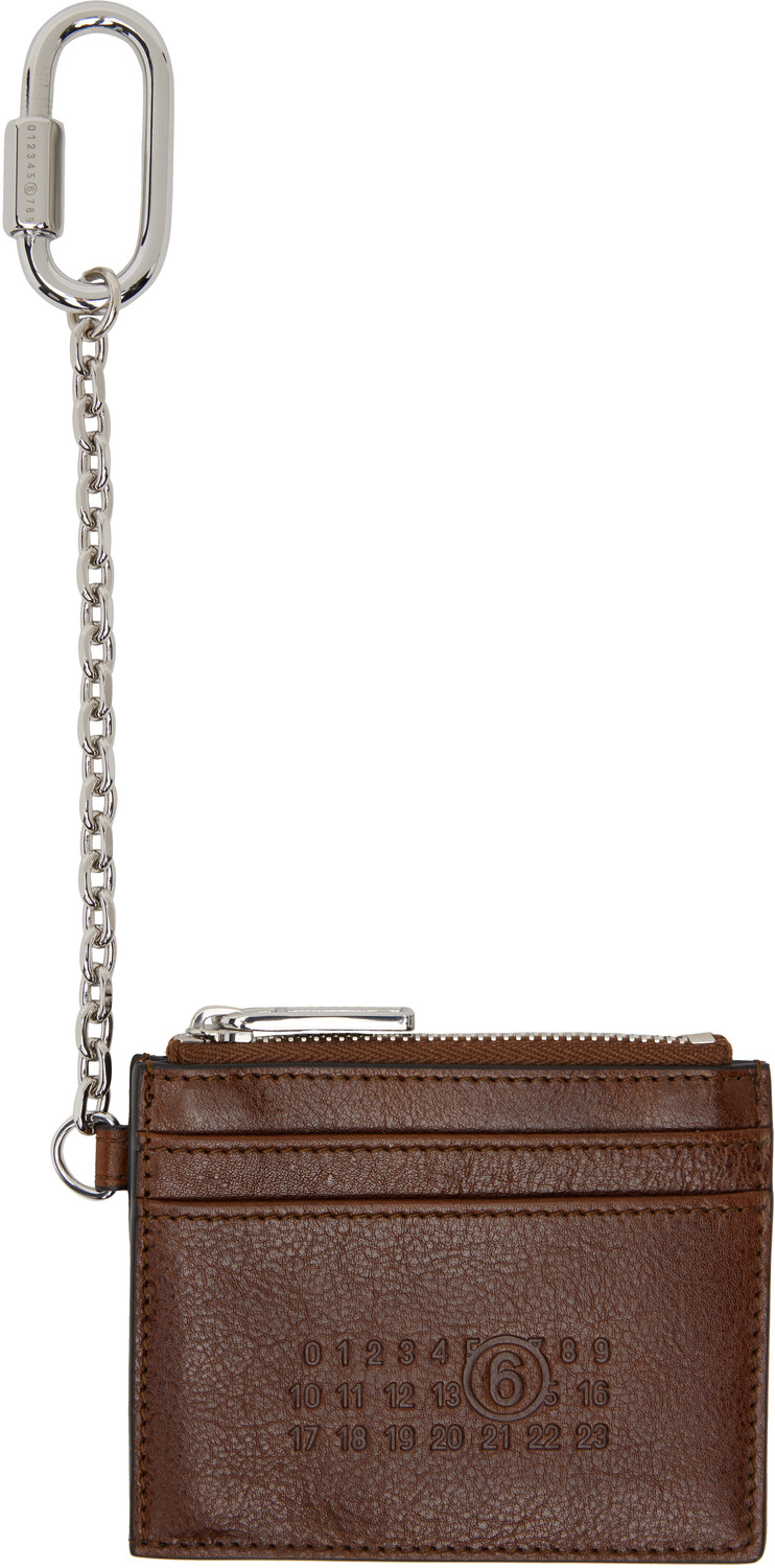 

Визитница из коричневой кожи MM6 Maison Margiela, Root brown