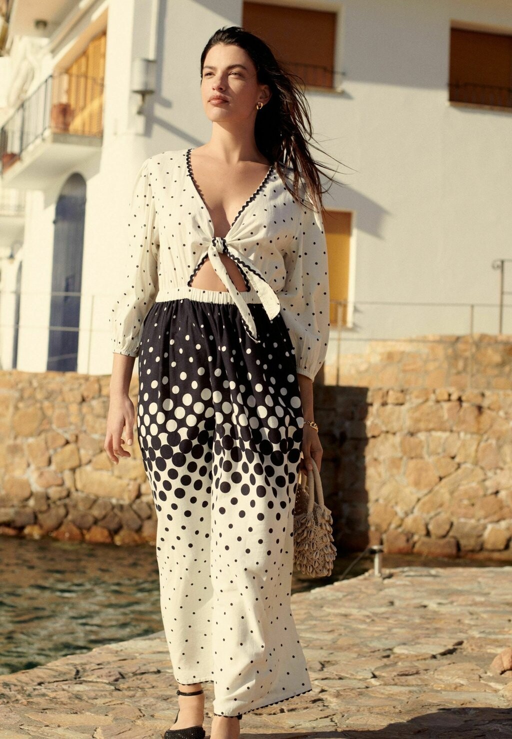 

Длинное платье LONG SLEEVE REGULAR FIT Next, белый