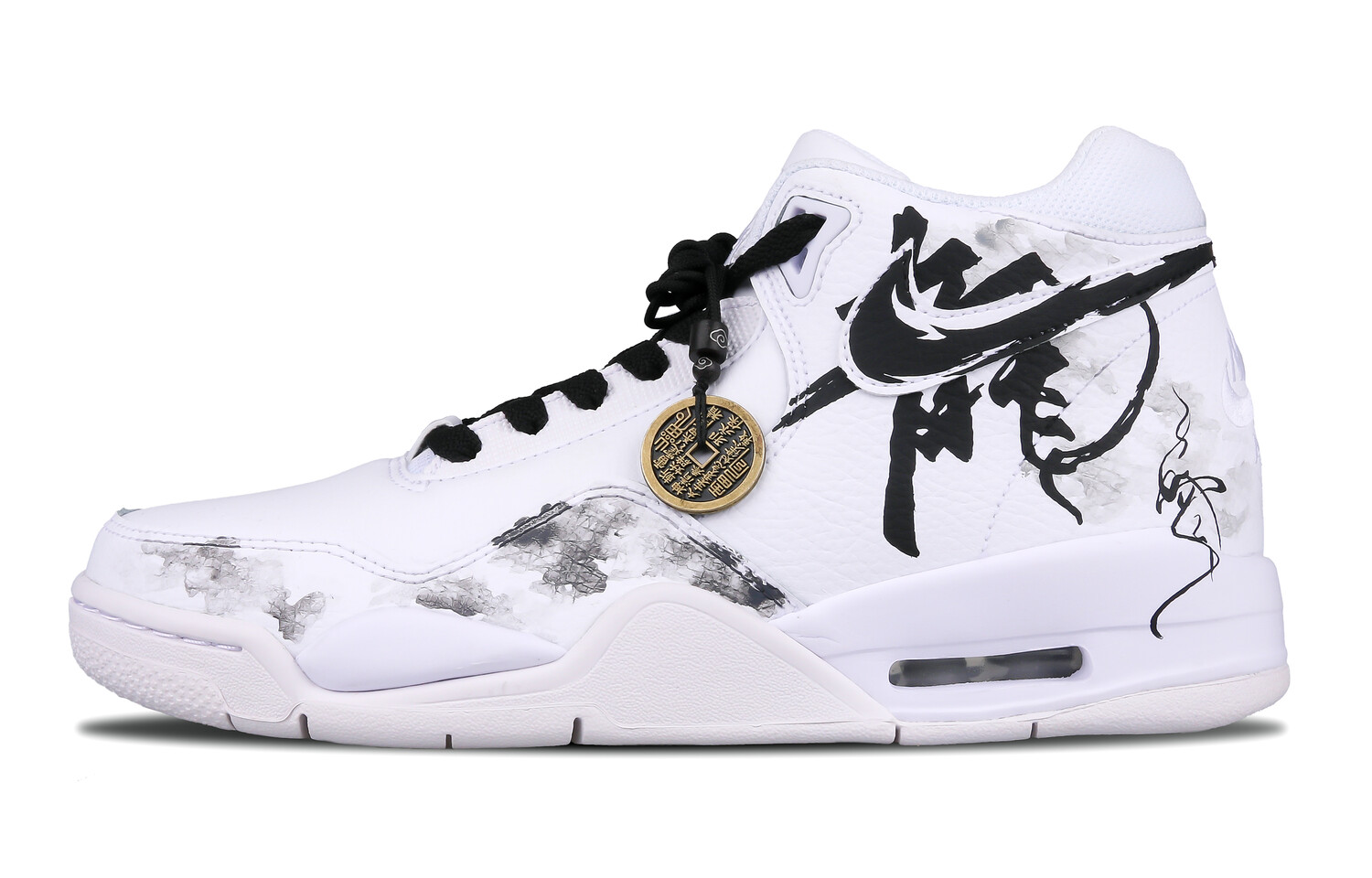 

Винтажные баскетбольные кроссовки Nike Flight Legacy унисекс, Smudge ink