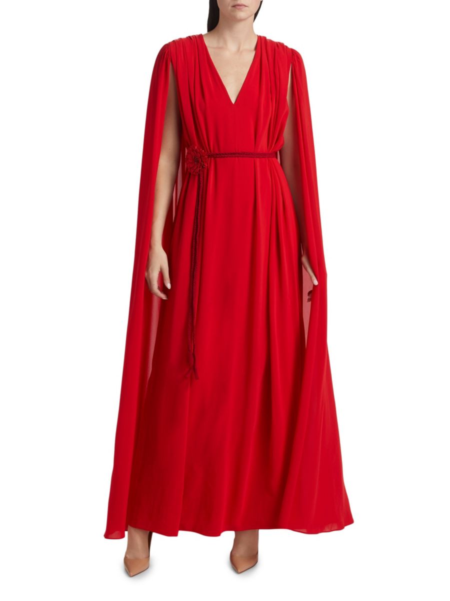 

Платье-накидка макси Zenaida Alice + Olivia, цвет Bright Ruby