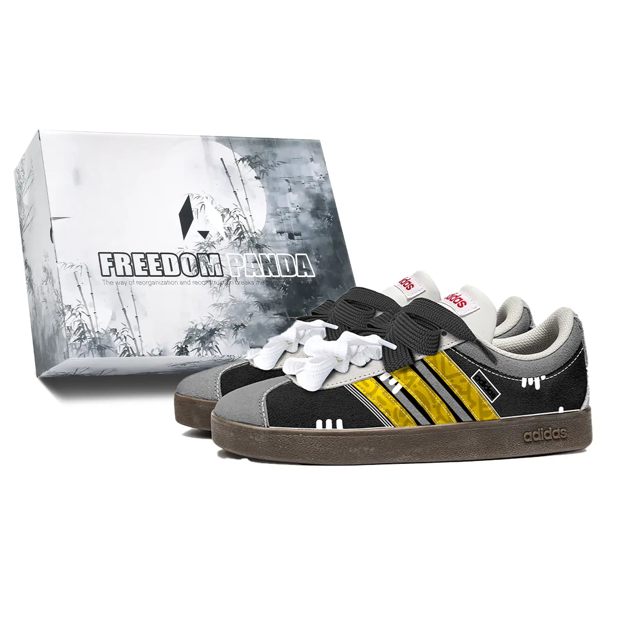 

Adidas Neo VL Court Lifestyle Skateboard Shoes Unisex Low top Black/Orange