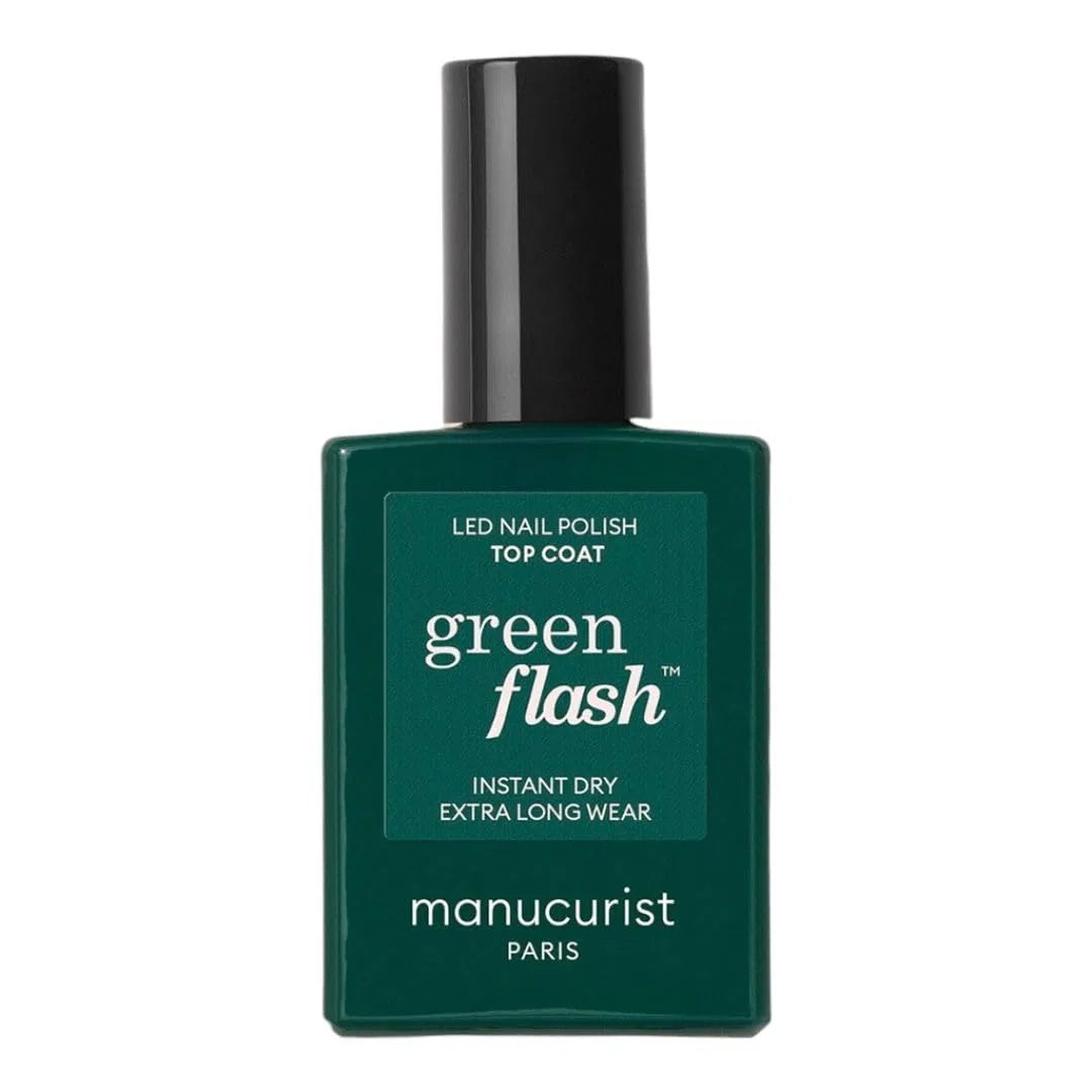 Гель-топ Green Flash для полуперманентного маникюра от Manucurist Manucurist, Green