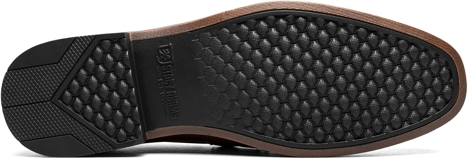 Мужские лоферы Stacy Adams Richmont Moc Toe без застежки, Cognac Tumble — фото 3