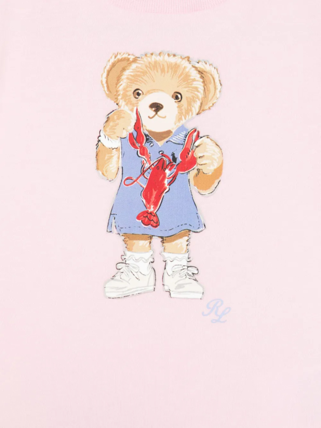 Футболка Polo Bear POLO RALPH LAUREN KIDS, розовый — фото 3
