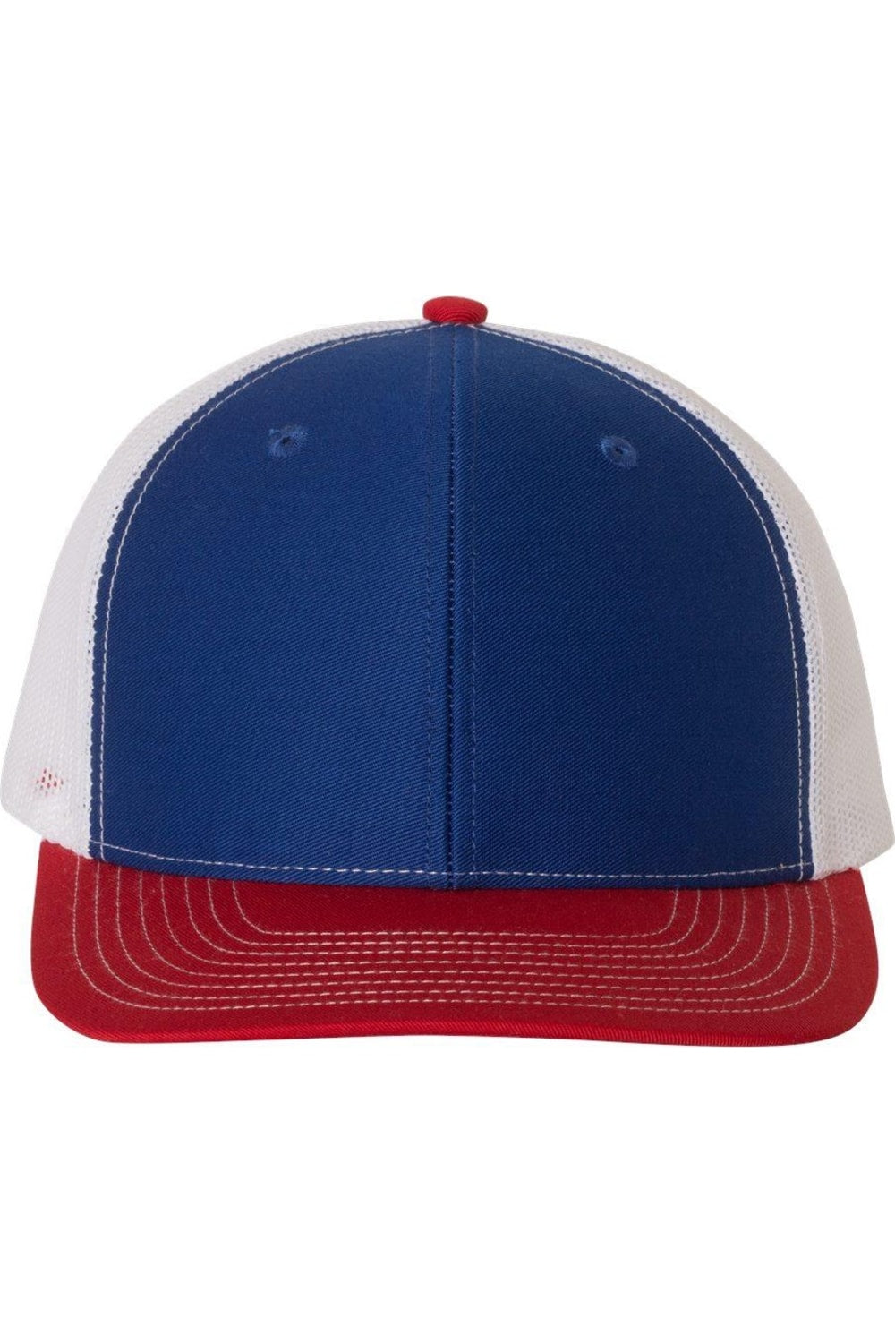 

Регулируемая бейсболка дальнобойщика Richardson Snapback, цвет royal/ white/ red