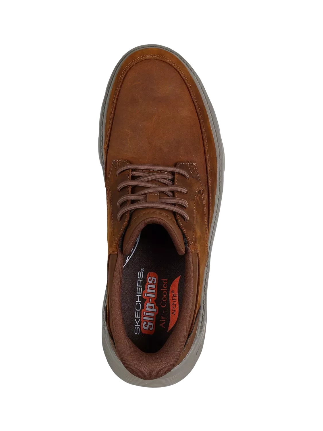 Кожаные туфли Arch Fit Garza Rowan, темно-коричневые Skechers — фото 4