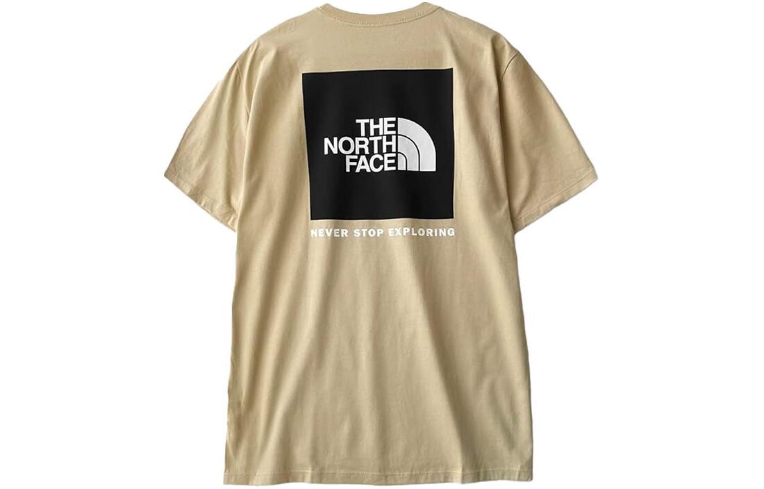 

Футболка с цветочным логотипом для мужчин, цвет хаки The North Face, хаки