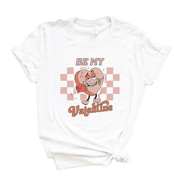 

Футболка с принтом Checkered be my valentine Simply Sage Market, Зеленый, Футболка с принтом Checkered be my valentine Simply Sage Market