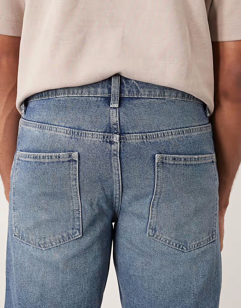 

Зауженные джинсы ASOS DESIGN в цвете средне-синего тона