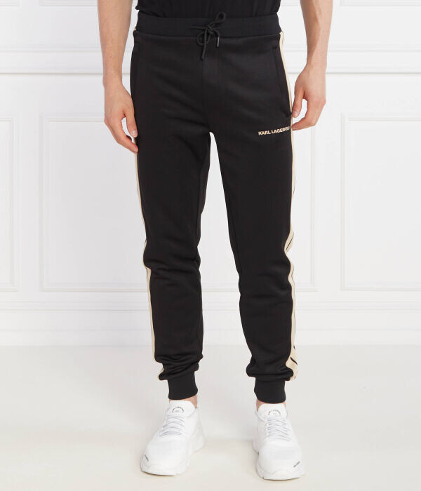 

Штаны спортивные Karl Lagerfeld Regular Fit, черный / бежевый
