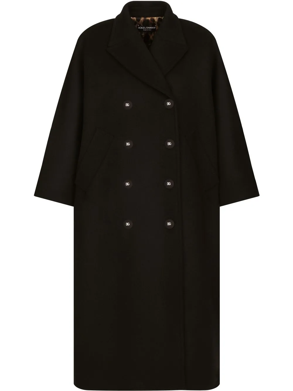 

Двубортное пальто DOLCE & GABBANA, черный