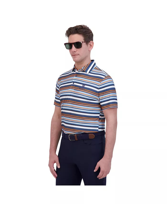 

Мужская спортивная поло Tech Jersey Sports Fit с разноцветными полосками Ben Sherman, оранжевый