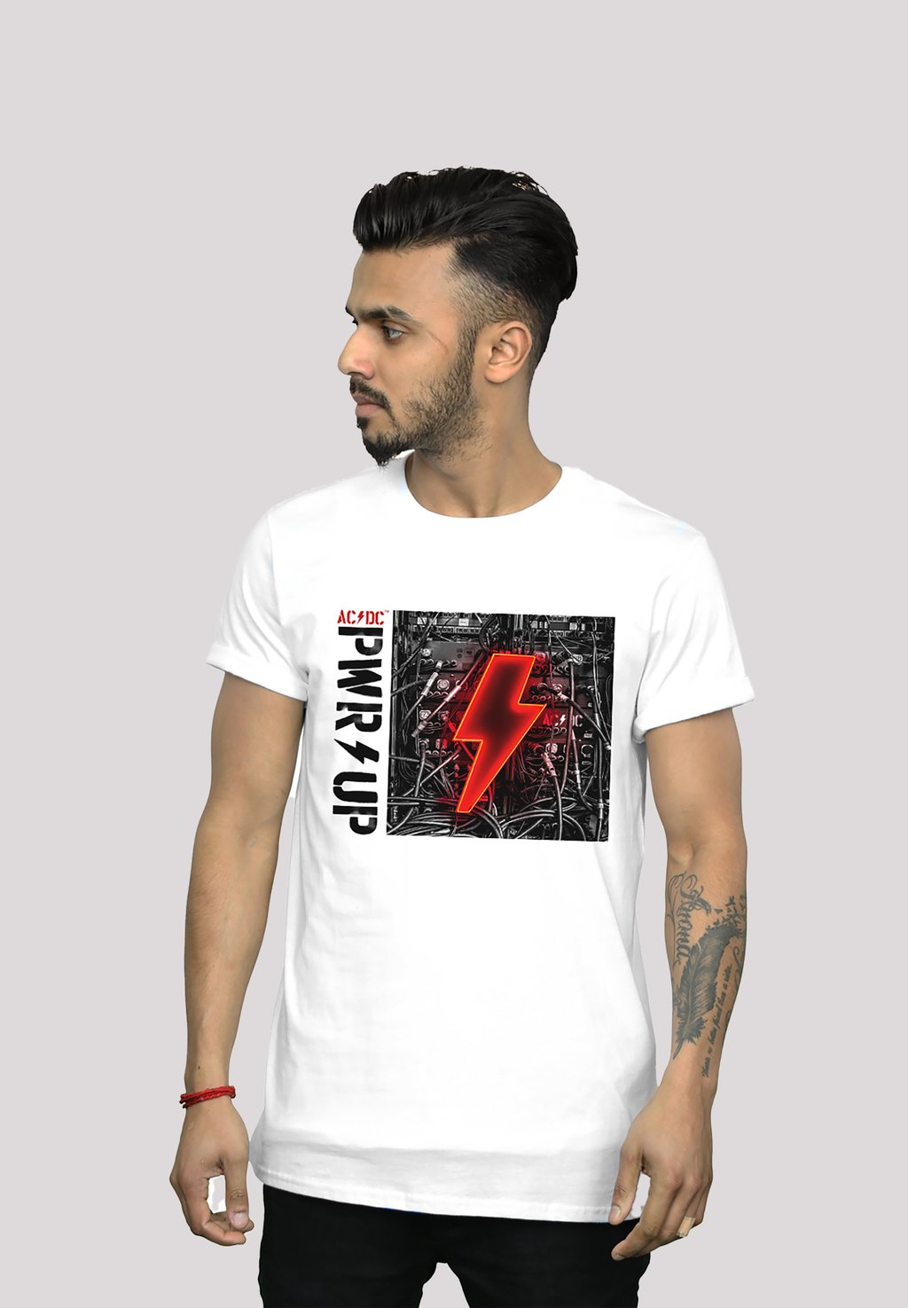 

Футболка с принтом ACDC PWRUP ALBUM - PREMIUM ROCK METAL MUSIK BAND FAN MERCH F4NT4STIC, белый