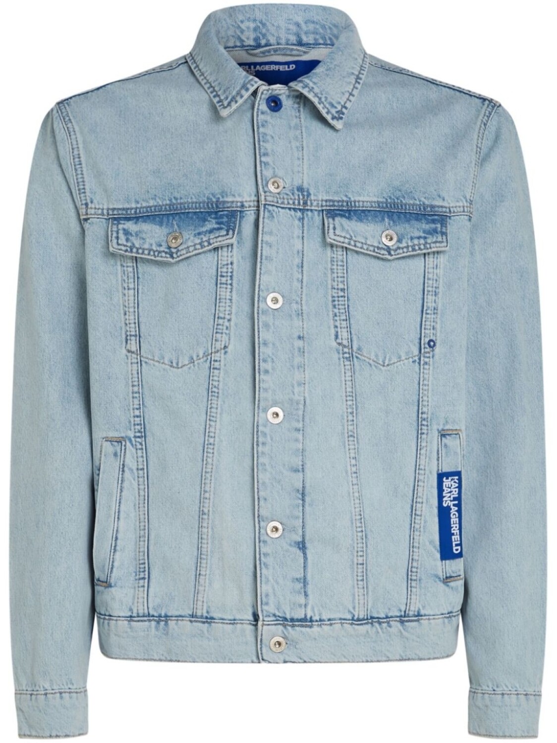 

Karl Lagerfeld Jeans джинсовая куртка из органического хлопка, синий