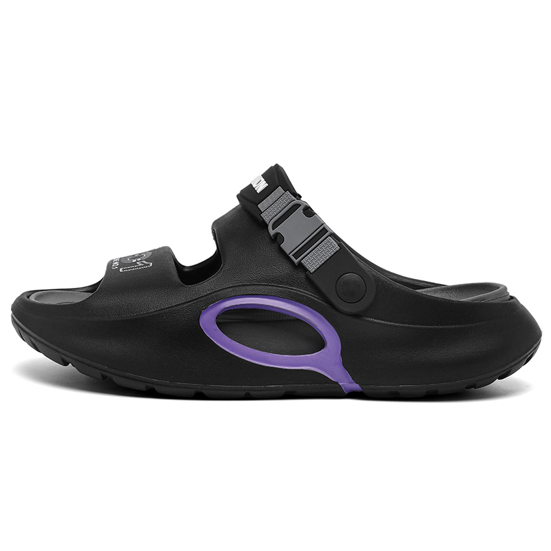 

NANJIREN Пляжные сандалии мужские черно-серые, цвет Black Gray