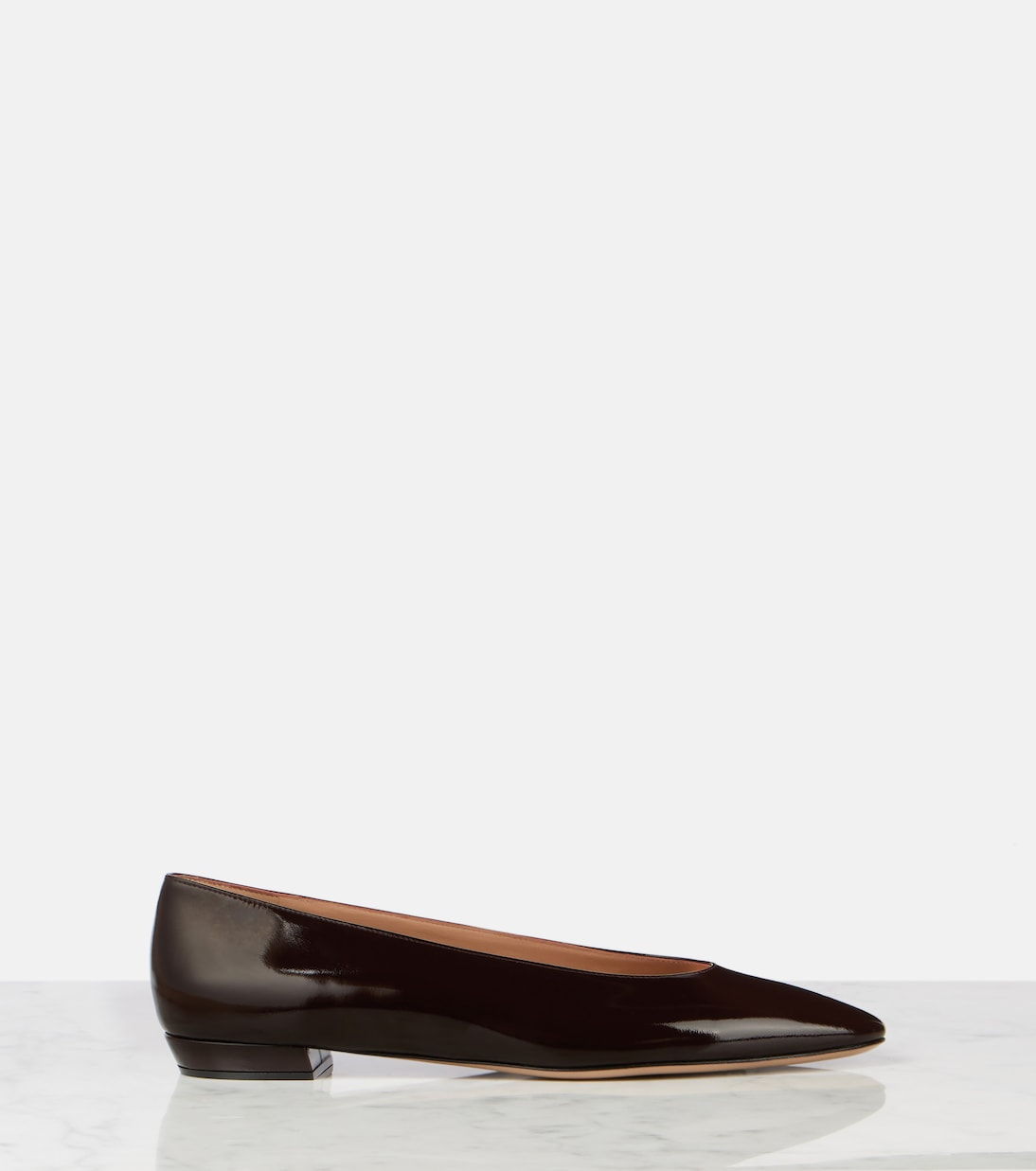 Балетки Amelia из лаковой кожи Gianvito Rossi, Bourgogne — фото 4