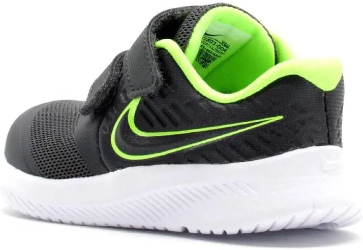 Детские беговые кроссовки Nike Star Runner 2 (PSV) унисекс, белый/зеленый/серый — фото 2