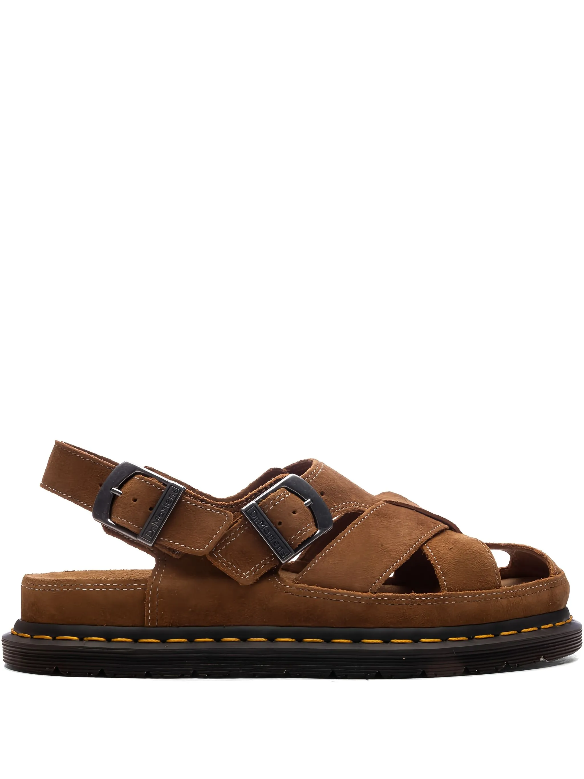 

Мюли с пряжкой Dr. Martens, коричневый