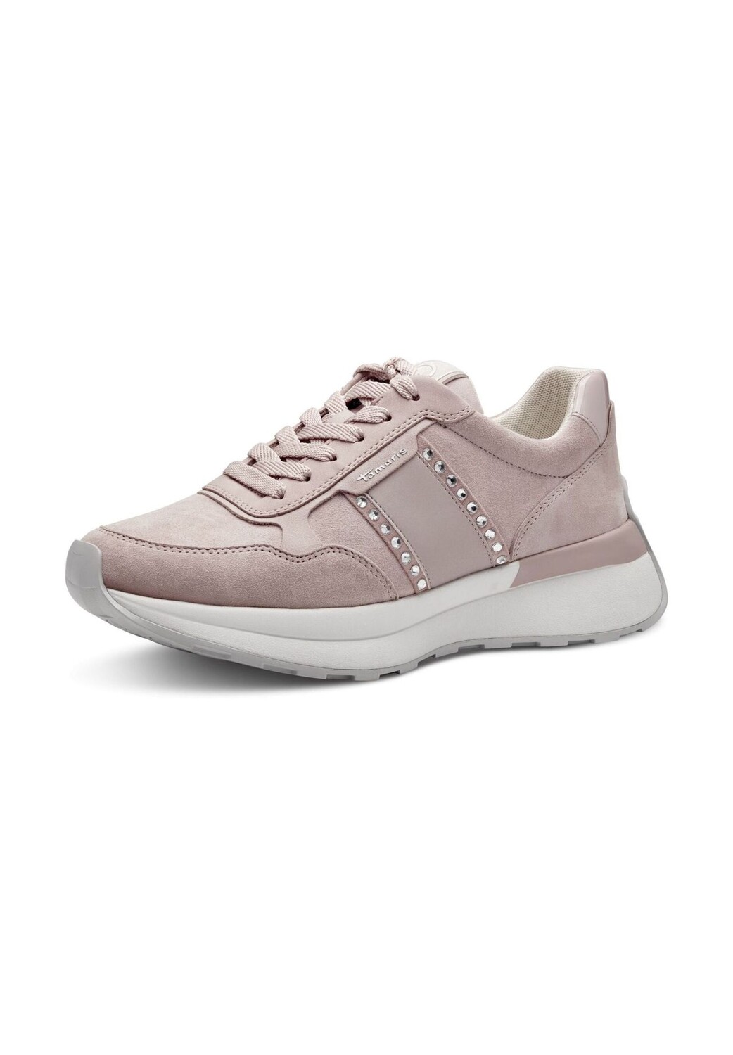 Кроссовки из кожи/текстиля Tamaris, цвет Rose