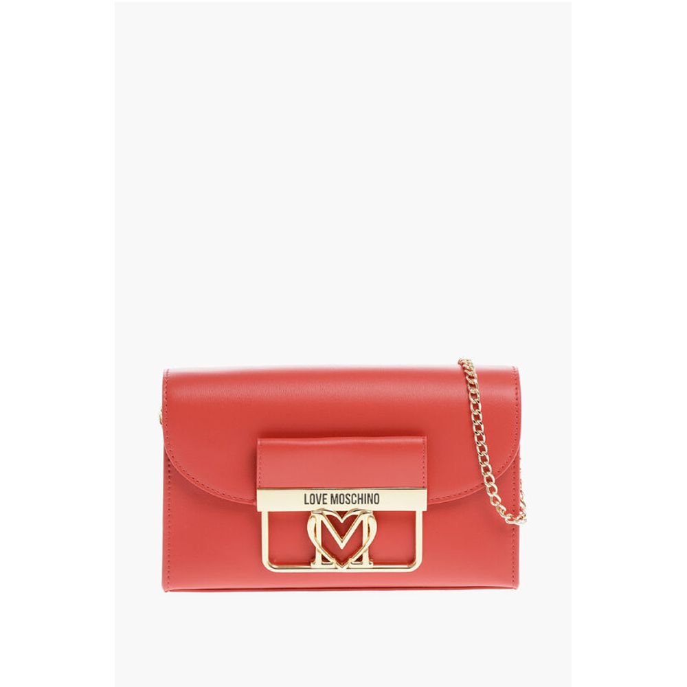 

Сумка через плечо LOVE из искусственной кожи с золотистыми деталями Moschino, красный