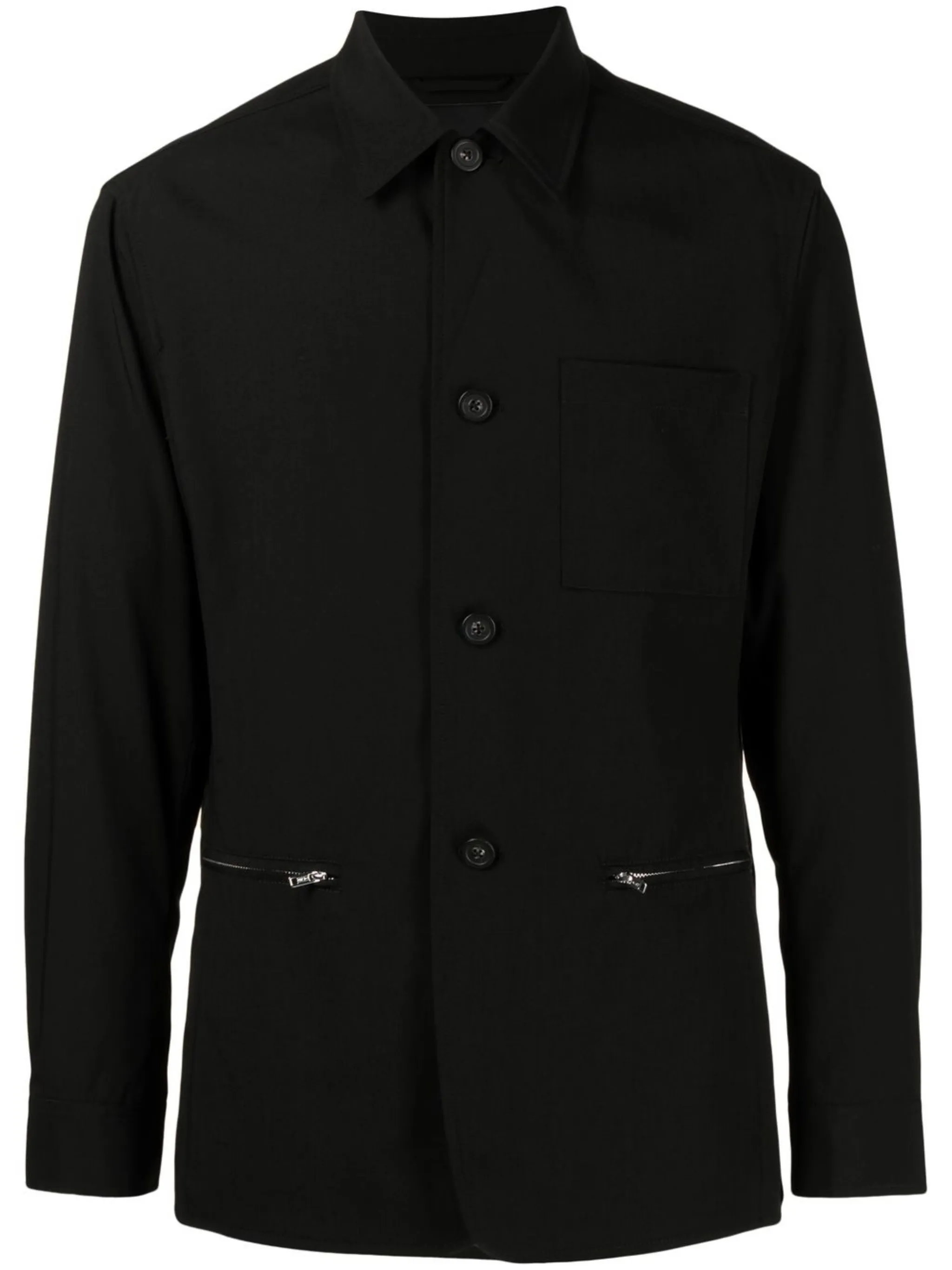 

Однобортная куртка из смесовой шерсти 3.1 Phillip Lim, черный