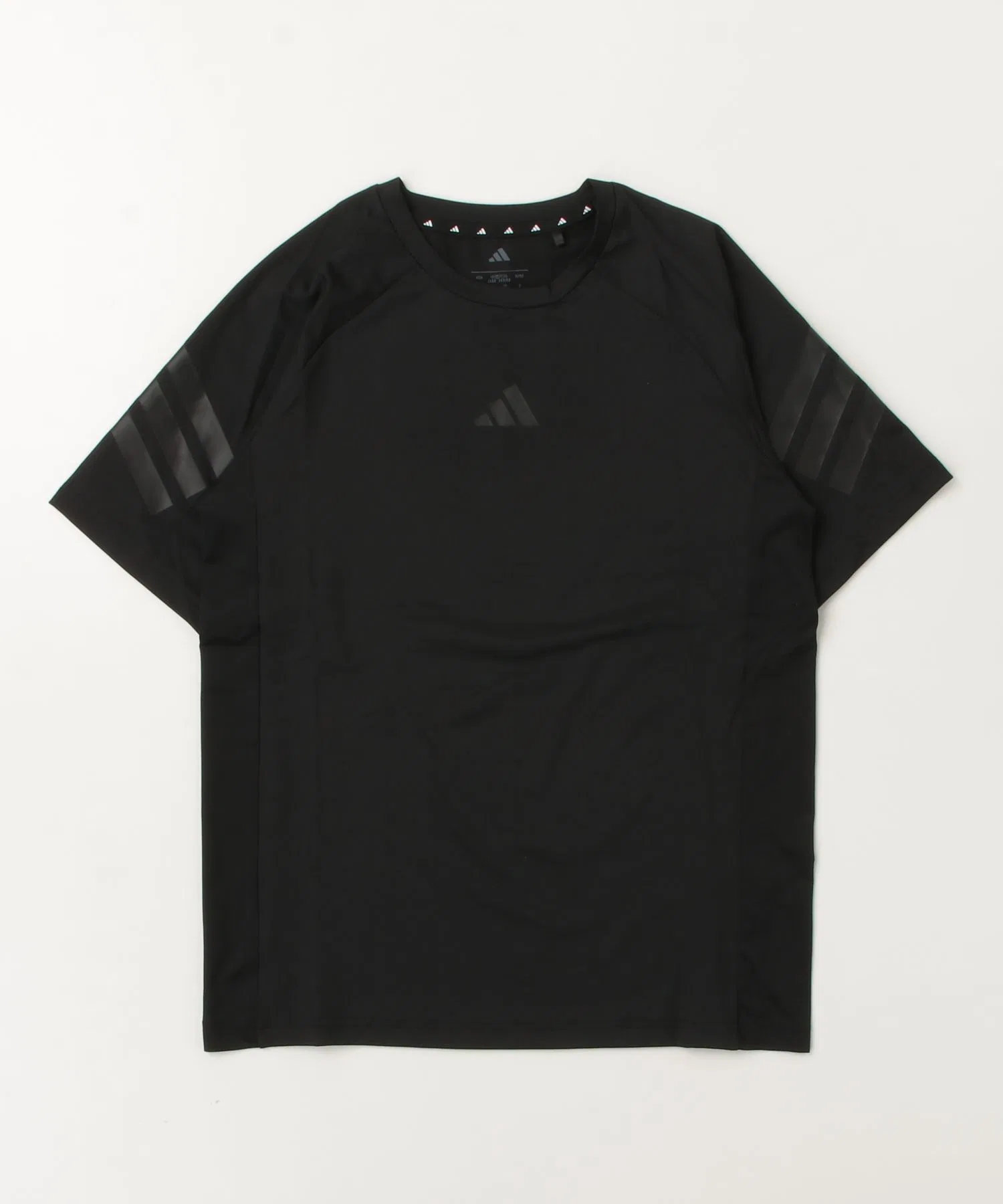 Детская футболка adidas Sport Icon с тремя полосками чёрная