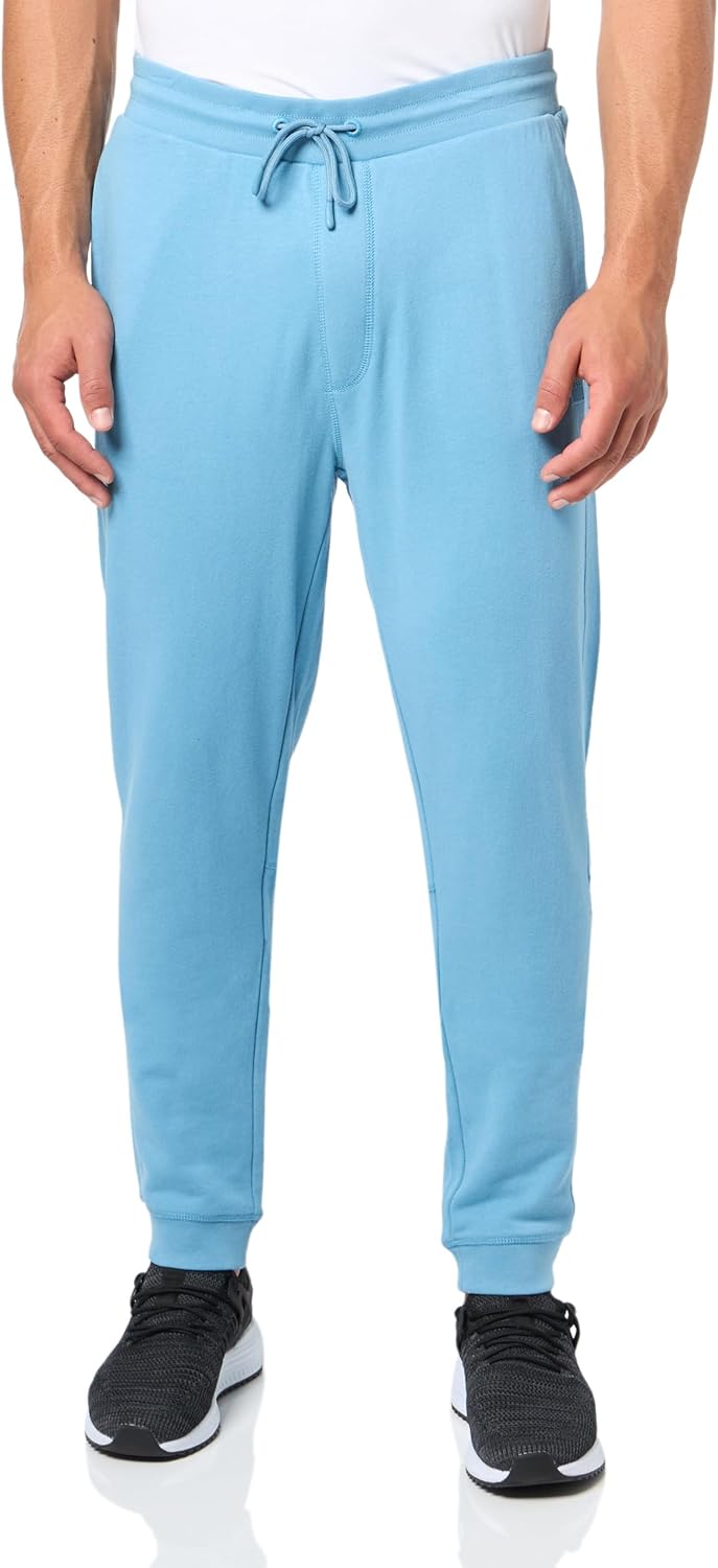 

Мужские спортивные брюки BOSS из джерси с завязками, Niagara Blue