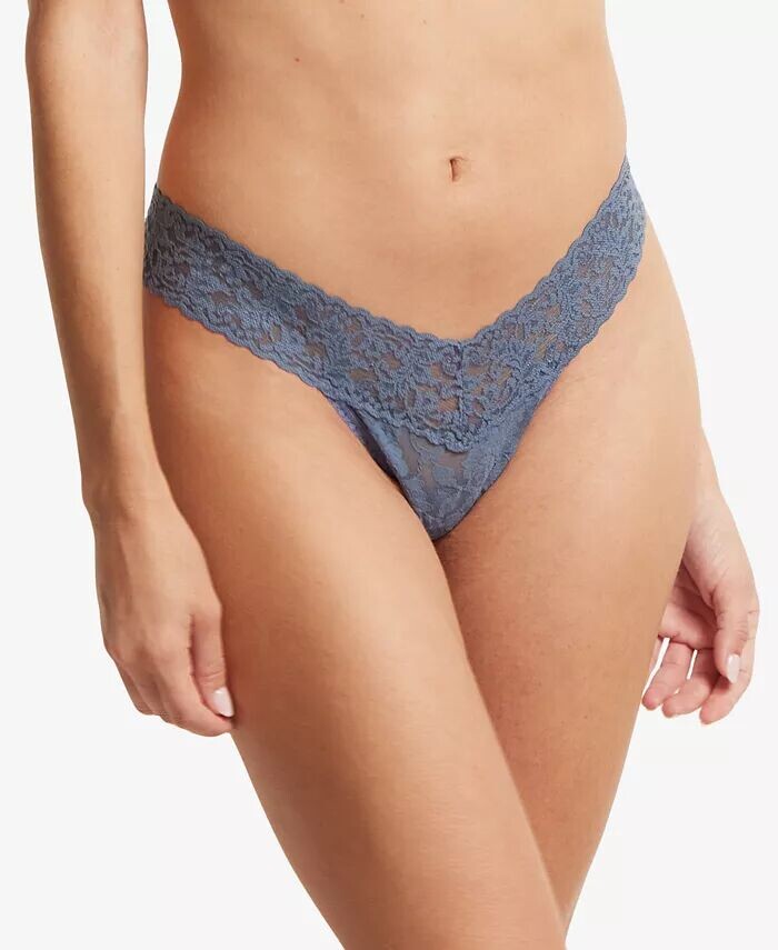 

Женские стринги Signature Lace с низкой посадкой, 4911 Hanky Panky, синий