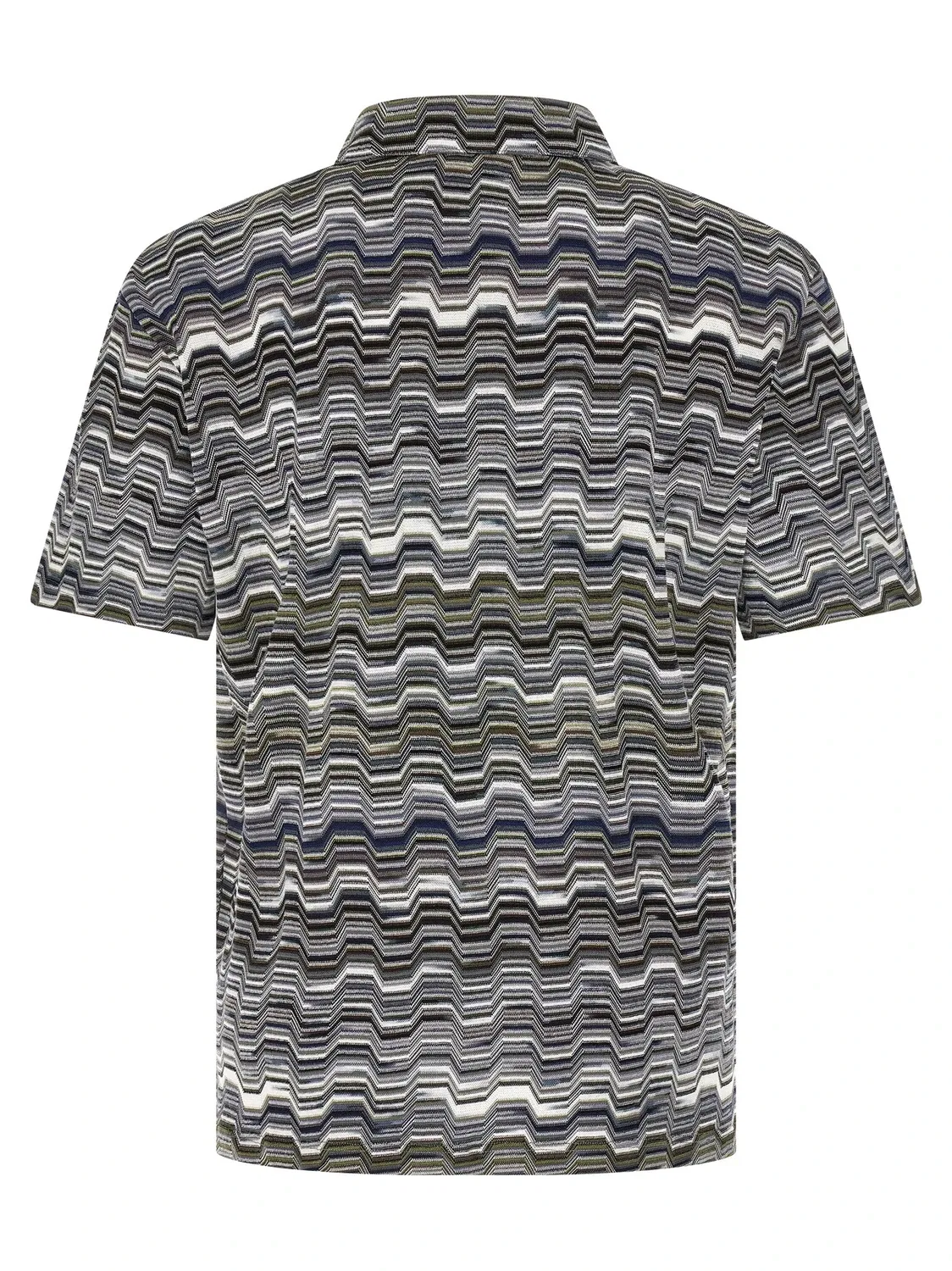 Поло с неравномерным зигзагообразным узором Missoni, зеленый — фото 2