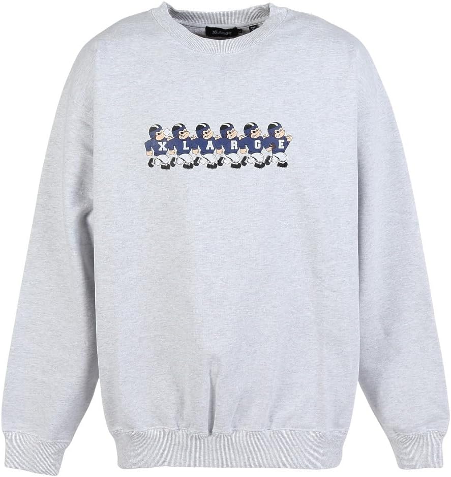 

Мужская футбольная толстовка с круглым вырезом, размер XL Xlarge, пепельный
