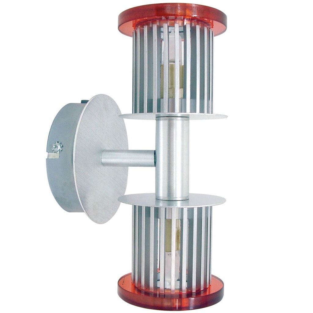 

Настенный светильник, Up & Down, 2 лампочки, серебряное стекло, H 22см Globo Lighting, серебро