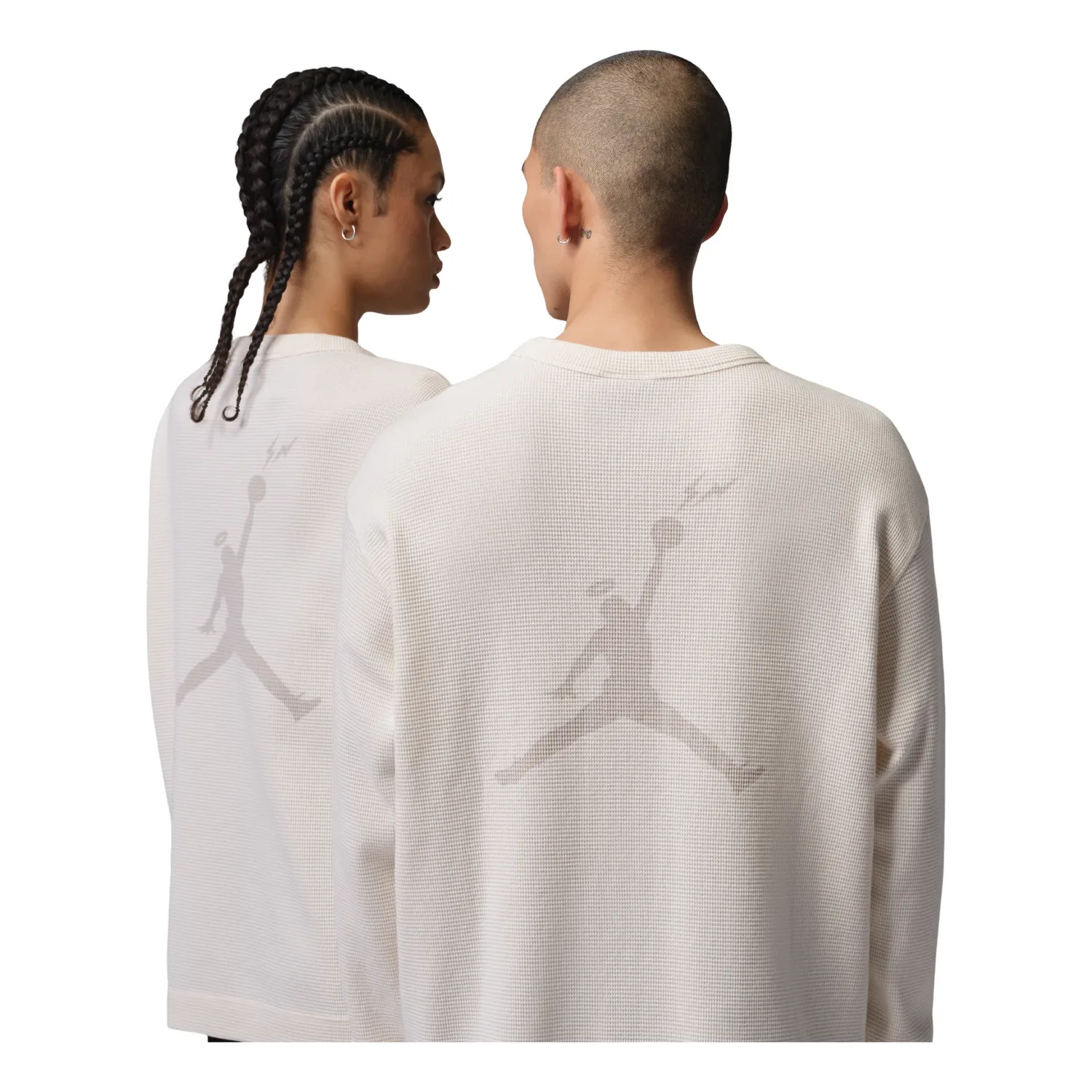 Термофутболка Air Jordan x Union x Fragment 'Pale Ivory Team Orange White Black', бежевый