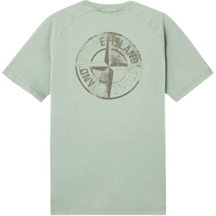 Футболка SS25 мужская STONE ISLAND, зеленый — фото 3