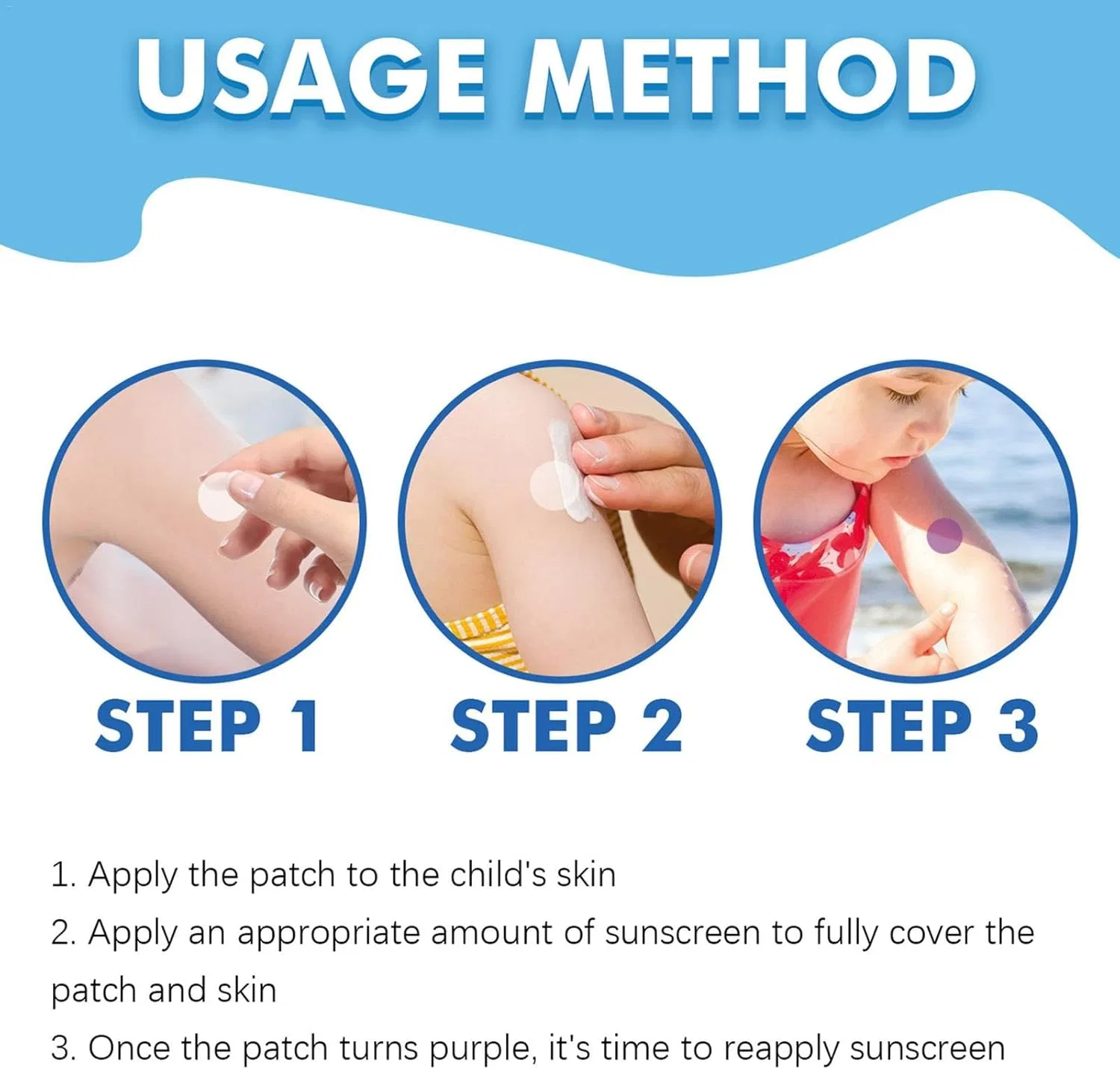 UV-детектор Sunscreen Stickers OneV FT, 80 шт, мультиколор — фото 4
