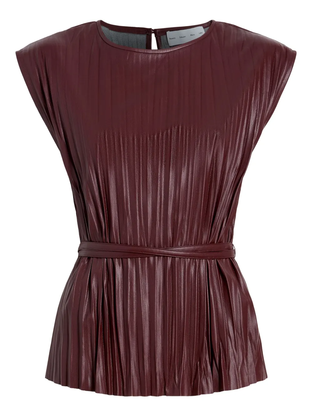 

Плиссированный топ Lyra с поясом Proenza Schouler White Label, красный