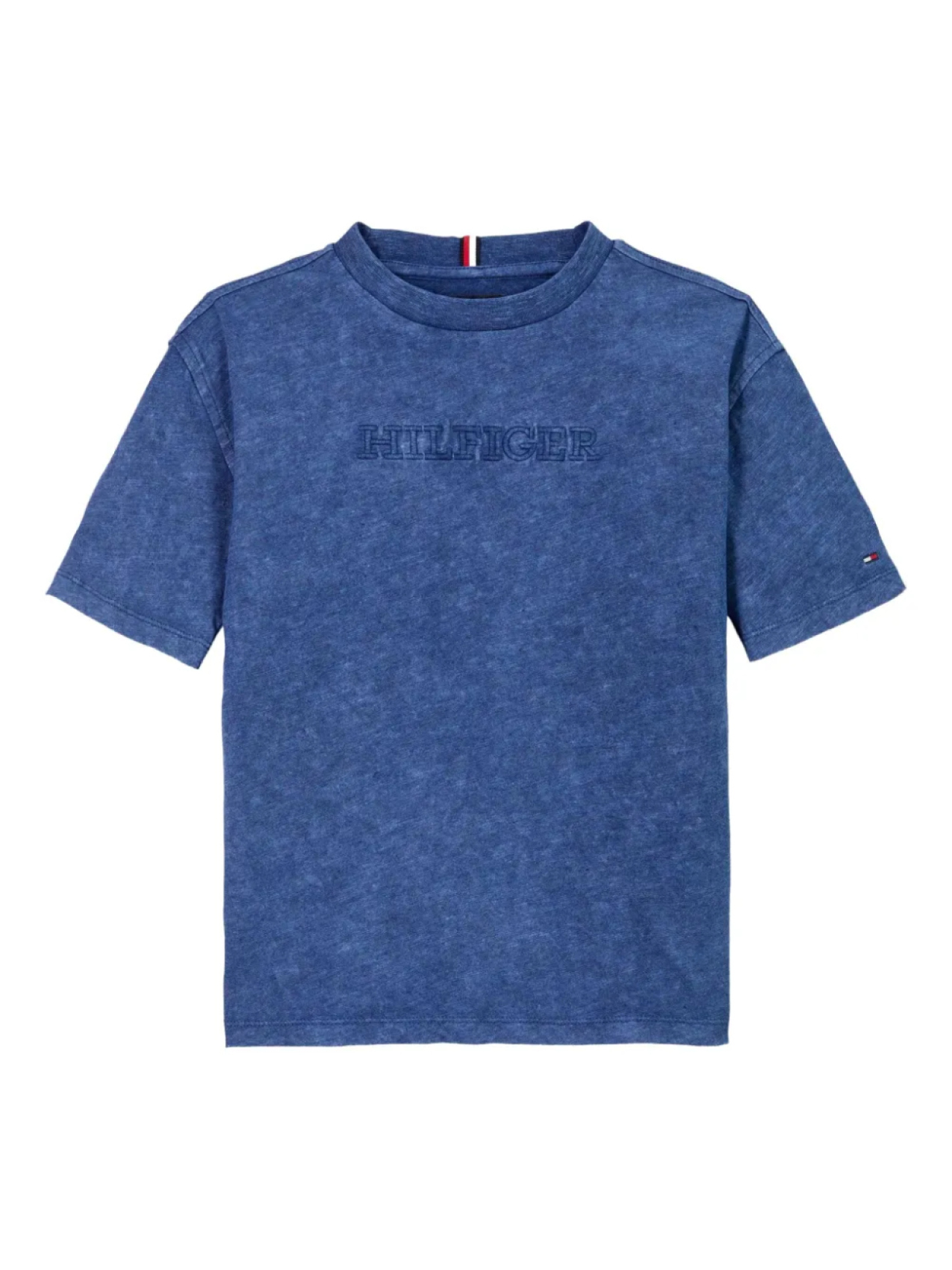 

Tommy Hilfiger Junior футболка с вышитым логотипом, синий