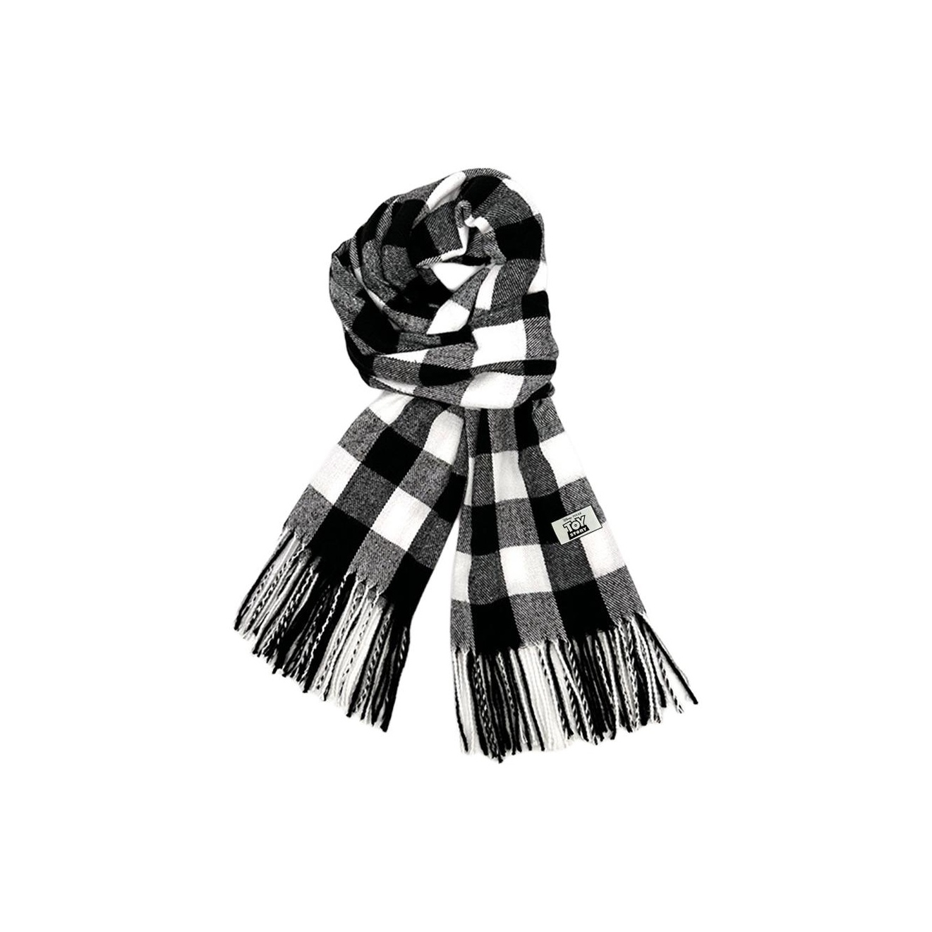 

Disney Вязаный шарф унисекс, Black White Preppy/8011