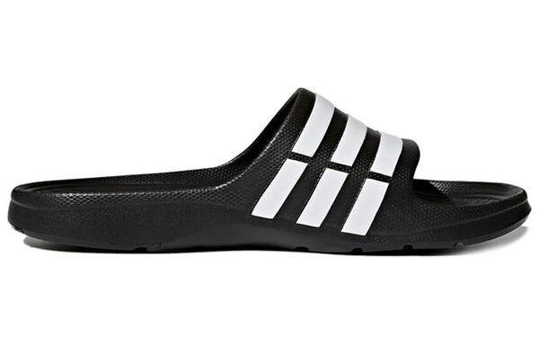 Кроссовки duramo slide 'black' Adidas, черный — фото 2