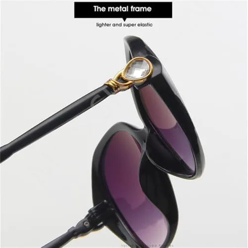 

Солнцезащитные очки большого размера для женщин, винтажный дизайн, защита от УФ-излучения UV400, 2027 год, для пляжа и путешествий MTZJH, C6 Gradient Red Gray