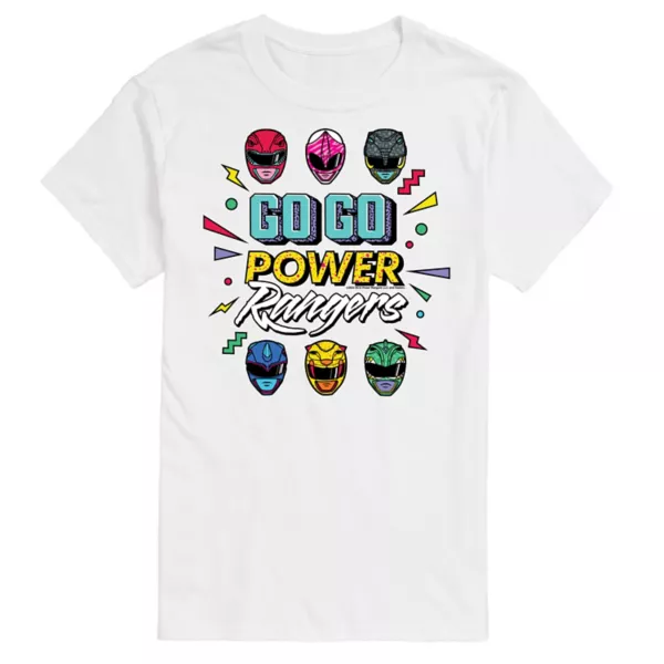 

Мужская футболка с принтом Power Rangers Go Go Licensed Character, белый
