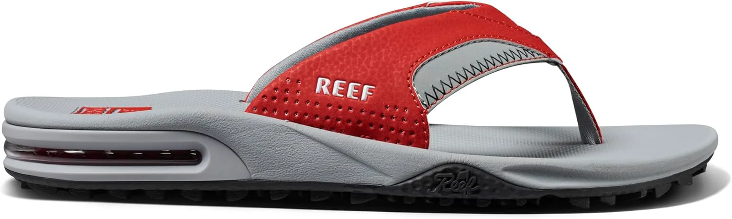 Мужские вьетнамки REEF Fanning с открывалкой для бутылок, красный/серый — фото 3