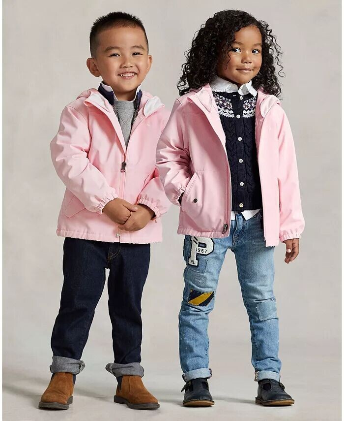 

Водоотталкивающая куртка унисекс Toddler and Little Polo Ralph Lauren, розовый