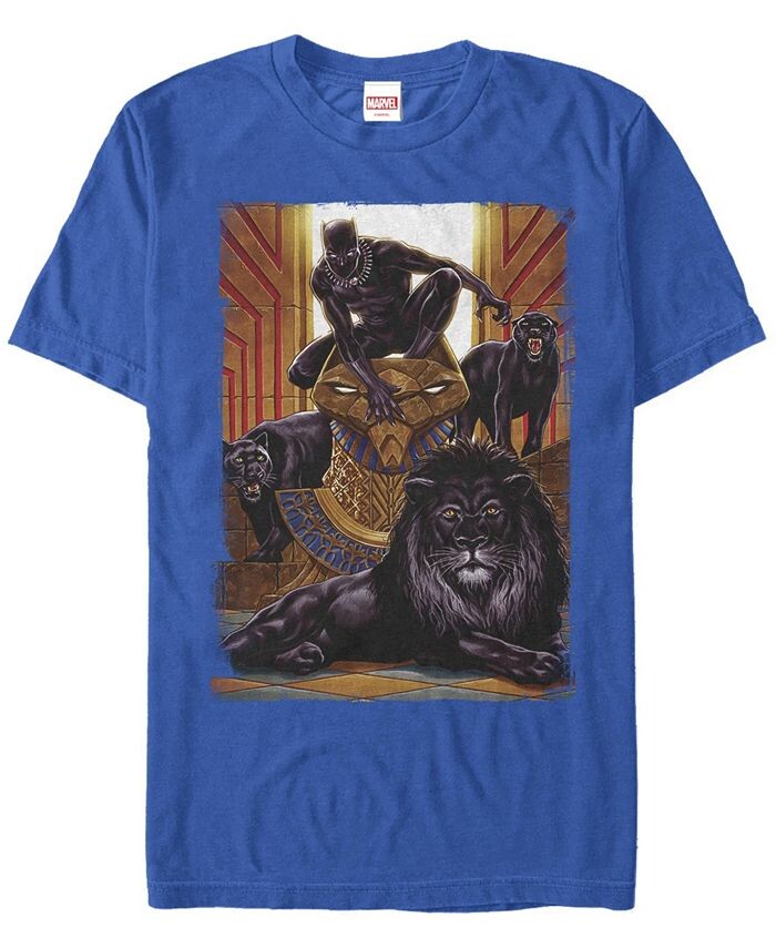

Мужская футболка с коротким рукавом King Panther с круглым вырезом Fifth Sun, синий