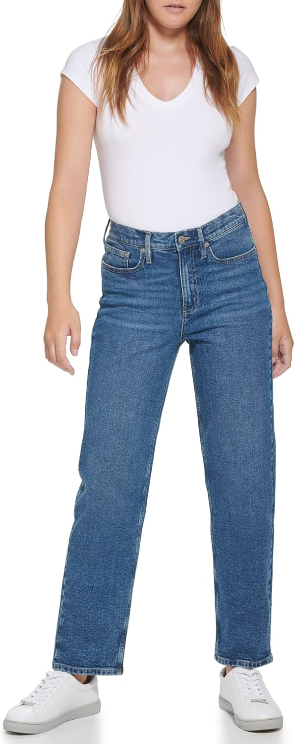Женские джинсы Calvin Klein Jeans с высокой посадкой и широкими штанинами, Marrakesh — фото 2