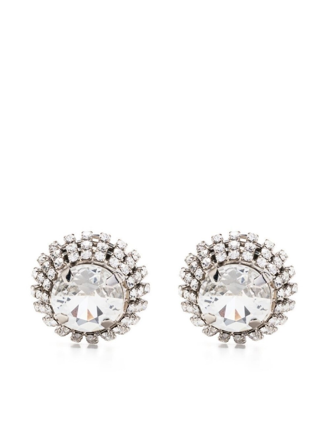 

Серьги-гвоздики с кристаллами Miu Miu, серебряный